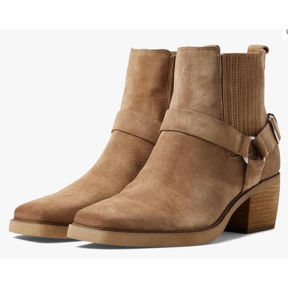 Sam Edelman Bellamie Ankle Boot Harness Suede Size 6.5 - Picture 1 of 7